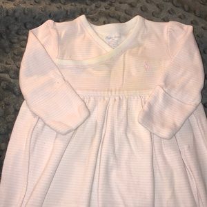 EUC RALPH LAUREN BABY GIRL GOWN
